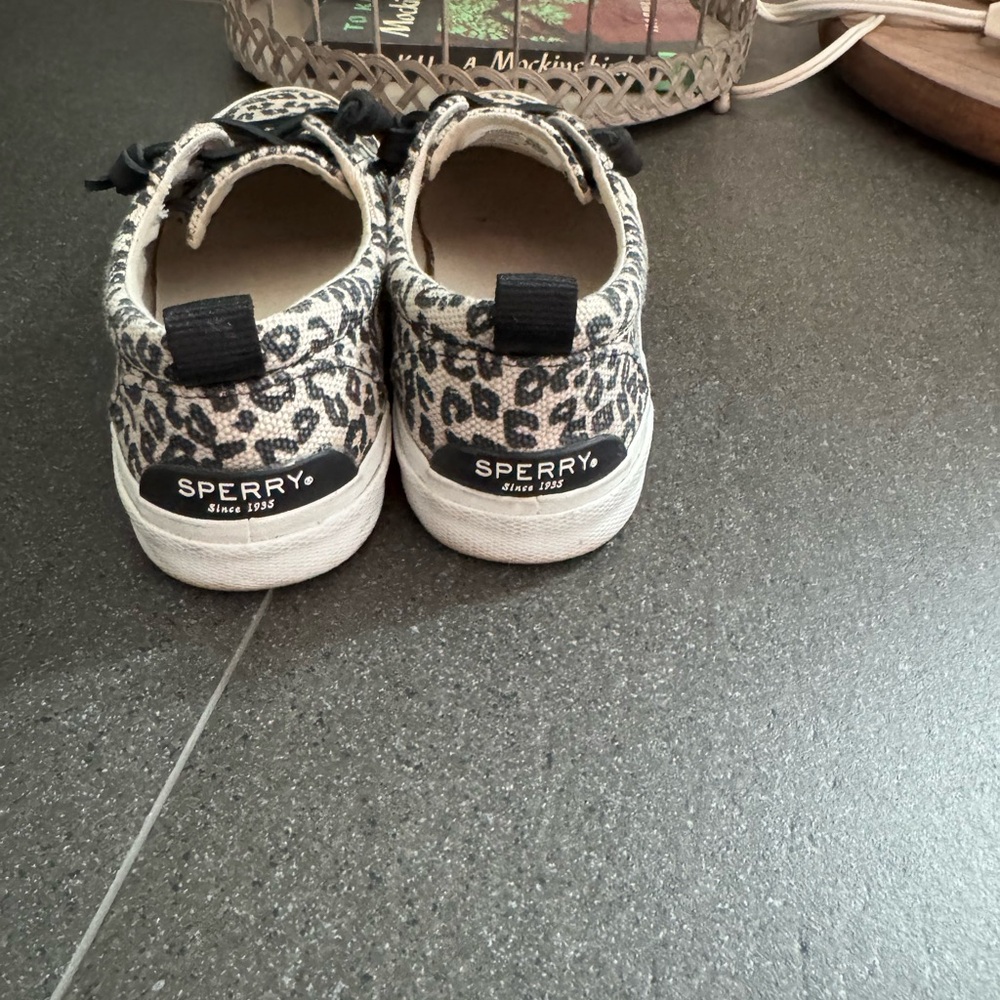 Sperry Leopard Print Sneakers - Picture 3 of 6